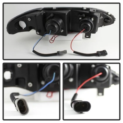 Spyder Projector Headlights LED Halo Black for 97-99 Mitsubishi Eclipse