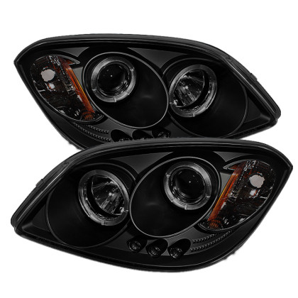 Spyder Projector Headlights LED Halo Black Smoke for 05-10 Chevy Cobalt