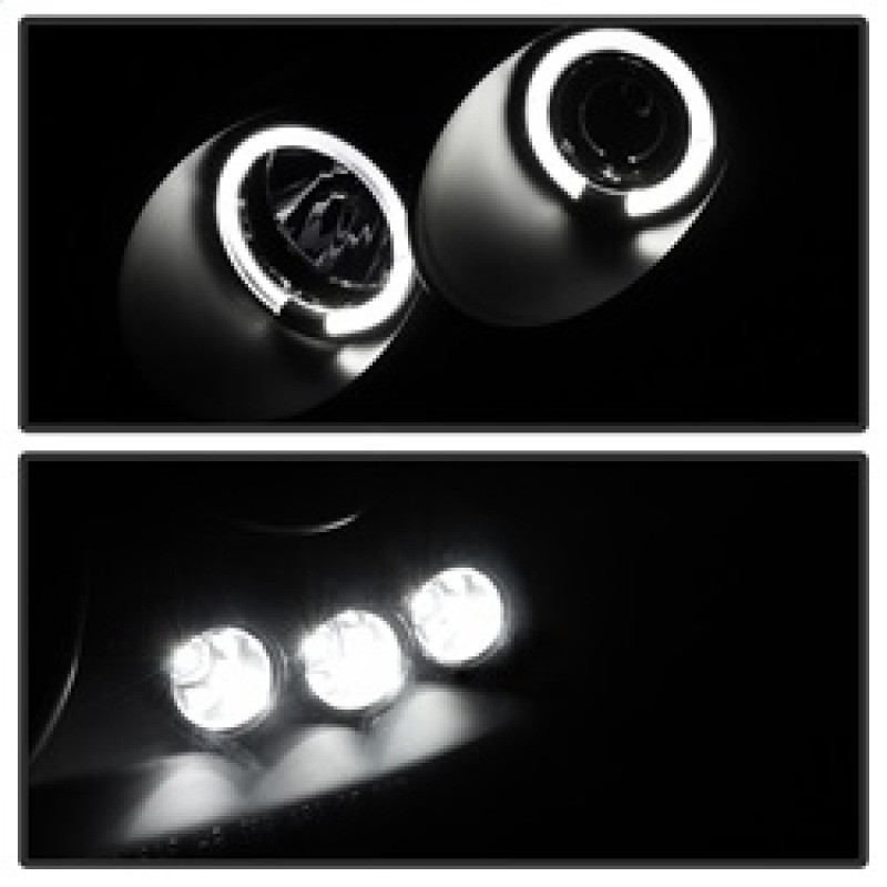 Spyder Projector Headlights LED Halo Black Smoke for 05-10 Chevy Cobalt