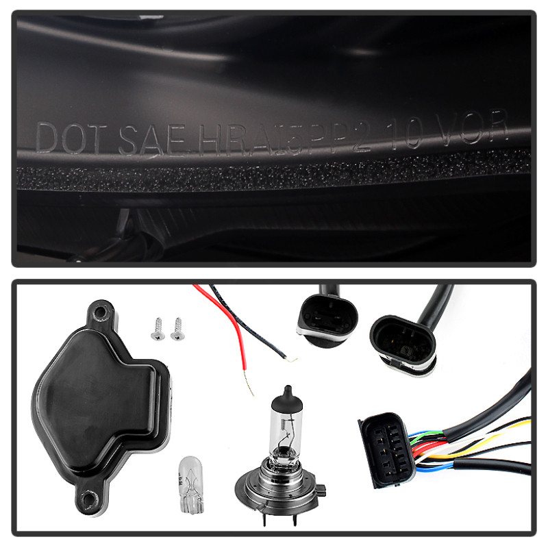 Spyder Projector Headlights 1PC LED Halo Black for 02-05 BMW E46 3-Series 4DR