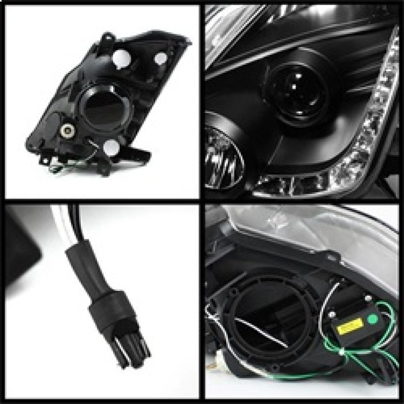 Spyder Projector Headlights DRL Black for 03-05 Nissan 350Z w/ Halogen