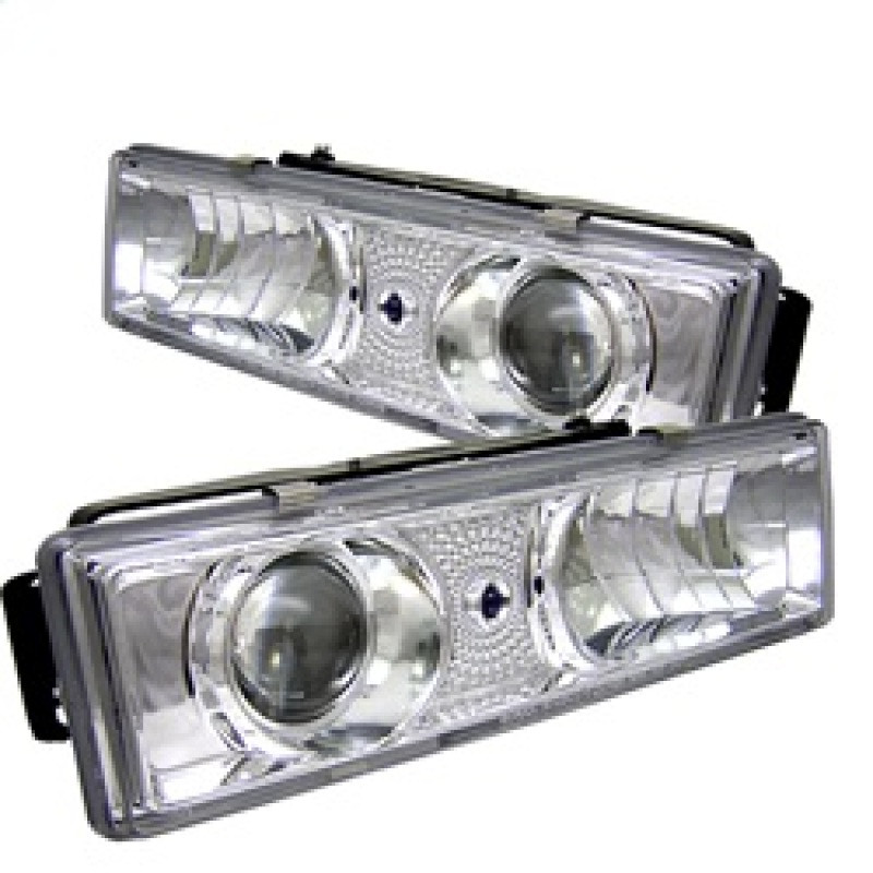 Spyder Projector Headlights Chrome for 88-99 Chevy C/K Series 1500