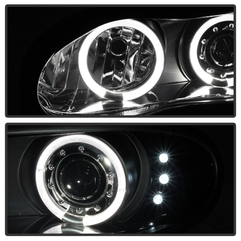 Spyder Projector Headlights LED Halo Black Smoke for 98-02 Chevy Camaro