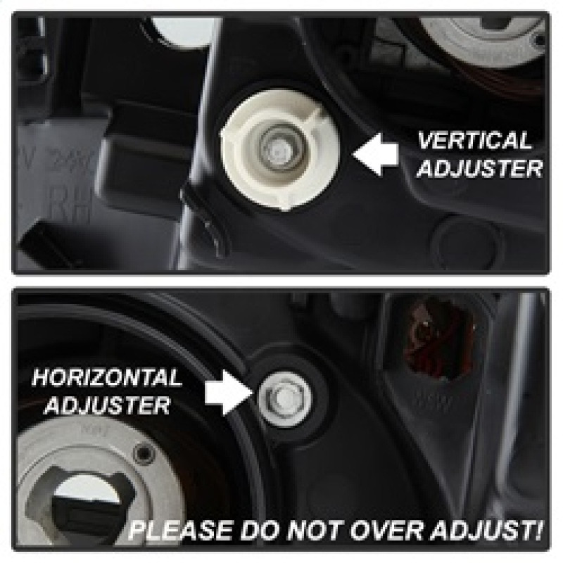 Spyder Projector Headlights Light Bar DRL Black Smoke for 14-16 Toyota Tundra