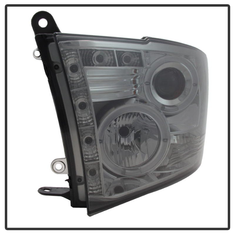 Spyder Projector Headlights LED Halo Smoke for 09-14 Ram 1500 w/ Halogen