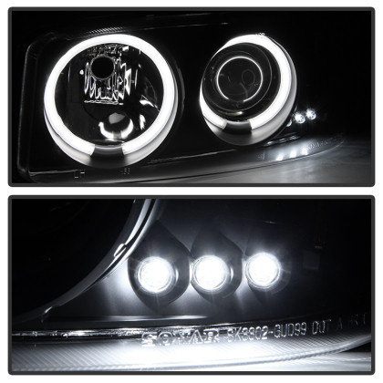 Spyder Projector Headlights CCFL Halo LED Black Smoke for 99-06 Sierra 1500/2500