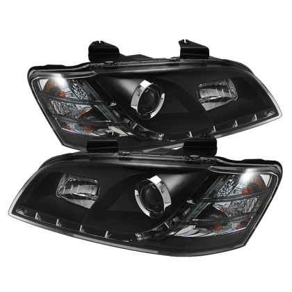 Spyder Projector Headlights DRL Black for 08-09 Pontiac G8