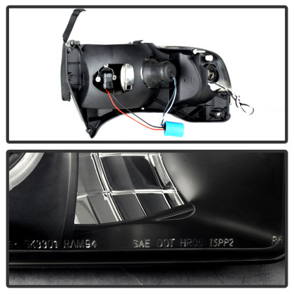 Spyder Sport Projector Headlights LED Halo Black Smoke for 94-01 Dodge Ram 1500