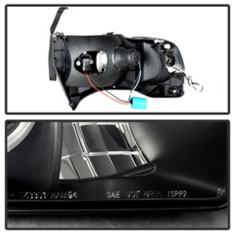 Spyder Sport Projector Headlights LED Halo Black Smoke for 94-01 Dodge Ram 1500