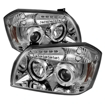 Spyder Projector Headlights LED Halo Chrome for 05-07 Dodge Magnum