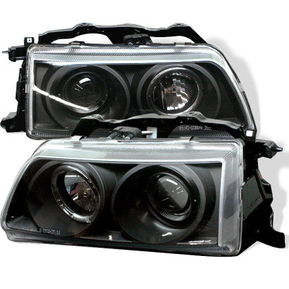 Spyder Projector Headlights LED Halo Black for 90-91 Honda Civic / CRX