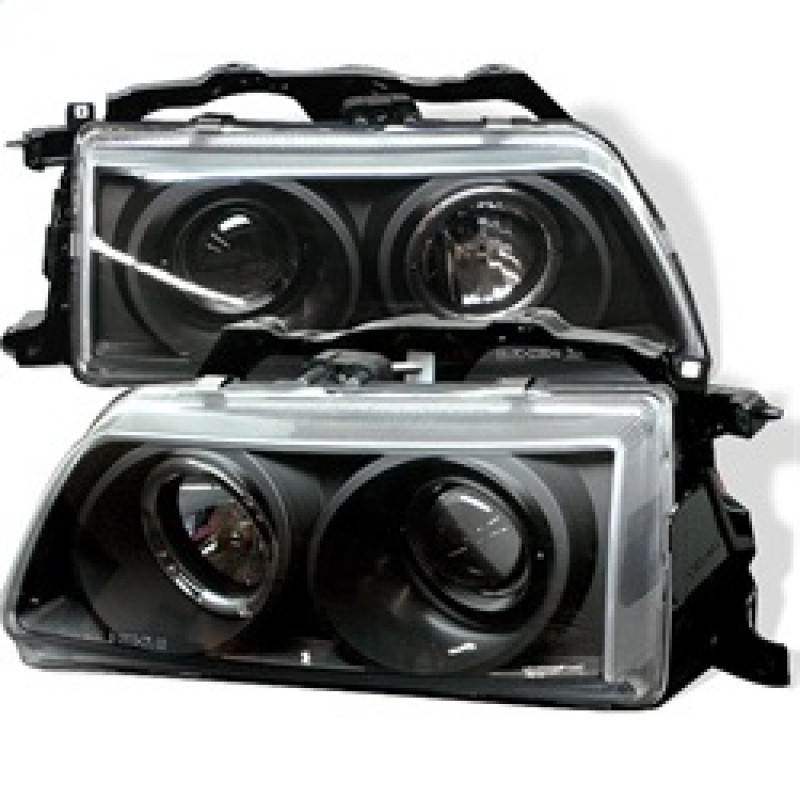Spyder Projector Headlights LED Halo Black for 90-91 Honda Civic / CRX