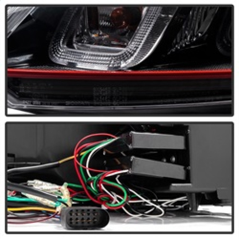 Spyder Version 3 Projector Headlights - Black for 10-13 Volkswagen Golf / GTI