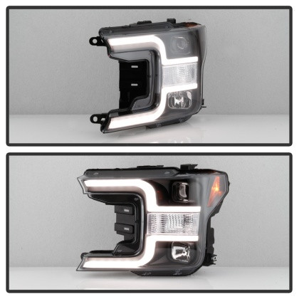 Spyder Projector Headlights Black for 18-19 Ford F-150 w/ Halogen