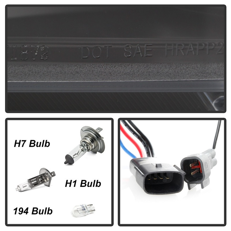 Spyder Projector Headlights Black for 18-19 Ford F-150 w/ Halogen