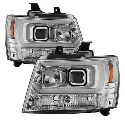 Spyder V2 Projector Headlights Chrome for 07-14 Chevy Suburban/1500/2500/Tahoe