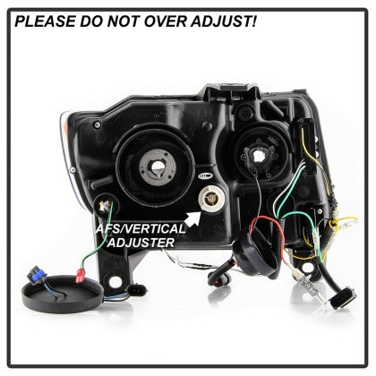 Spyder Projector Headlights Halo Black for 11-13 Jeep Grand Cherokee