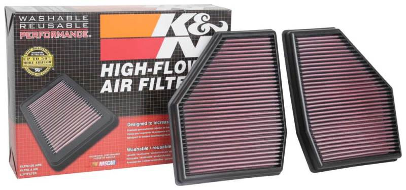 K&N Replacement Air Filter (Two Per Box) for 18-19 BMW M5 V8 4.4L F/I Turbo