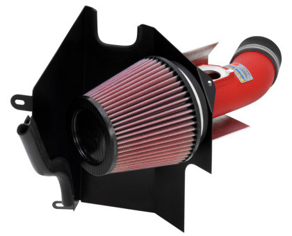 K&N Wrinkle Red Typhoon Short Ram Intake for 02-07 Subaru WRX / STI - 69-8001TWR