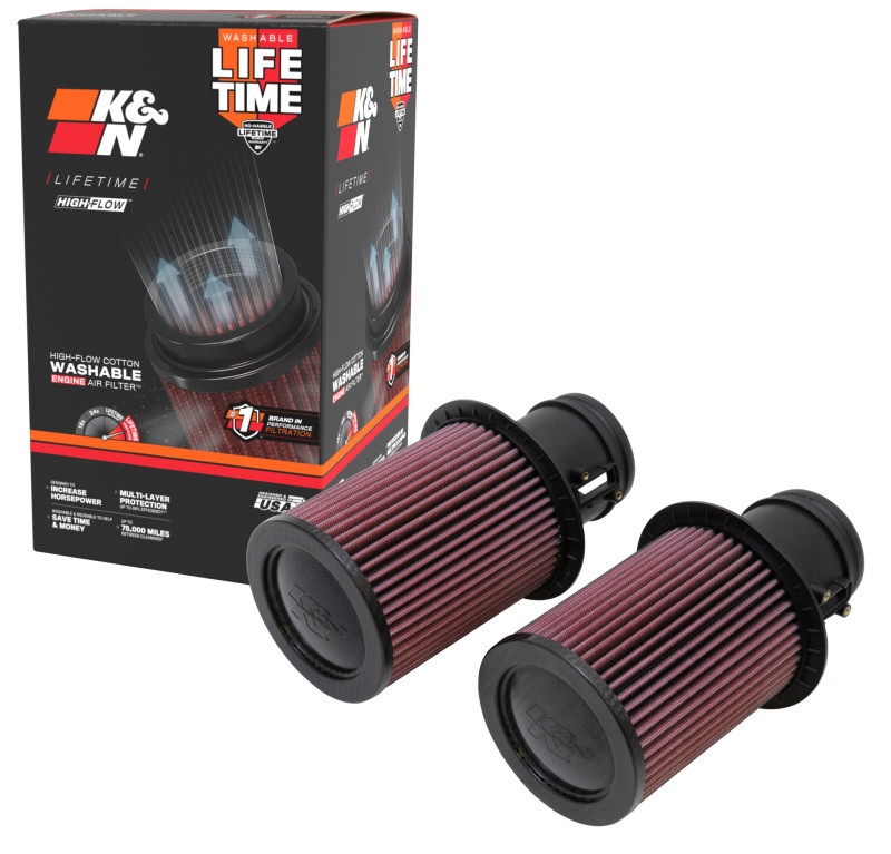 K&N Replacement Air Filter for 09-13 Audi R8 5.2L V10 / 09-13 Gallardo 5.2L V10