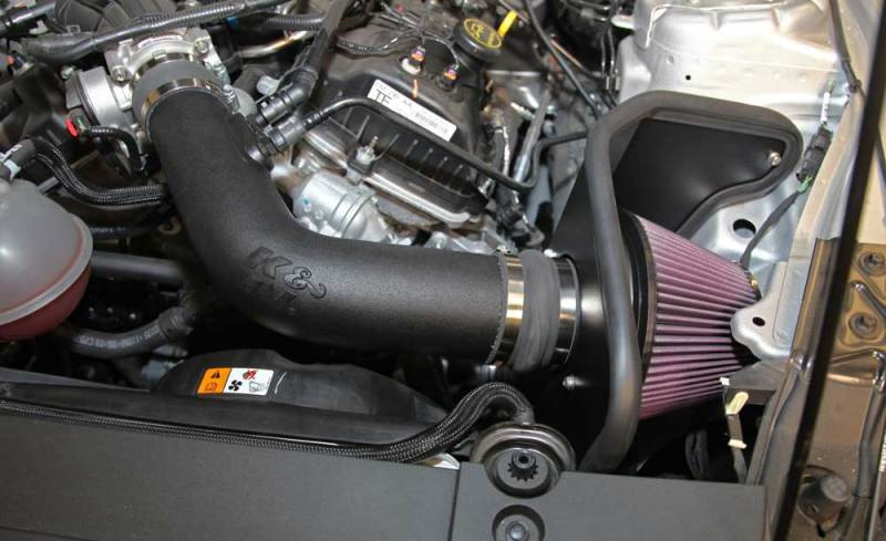 K&N Performance Intake for 15-17 Ford Mustang 3.7L V6 F/I - 57-2594