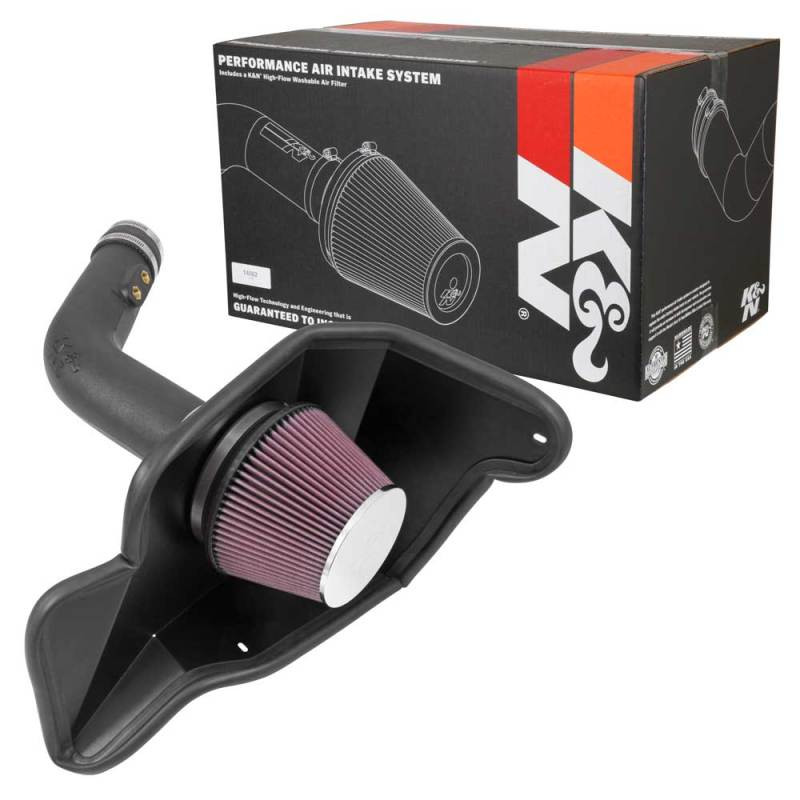 K&N Performance Intake for 15-17 Ford Mustang 3.7L V6 F/I - 57-2594