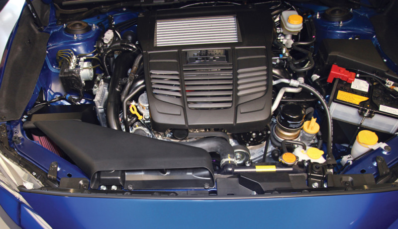 K&N Black Typhoon Short Ram Intake for 15-17 Subaru WRX - 69-8006TTK