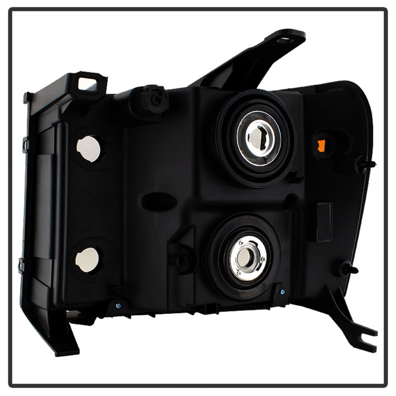 Spyder Xtune Crystal Headlights Black for 07-13 GMC Sierra