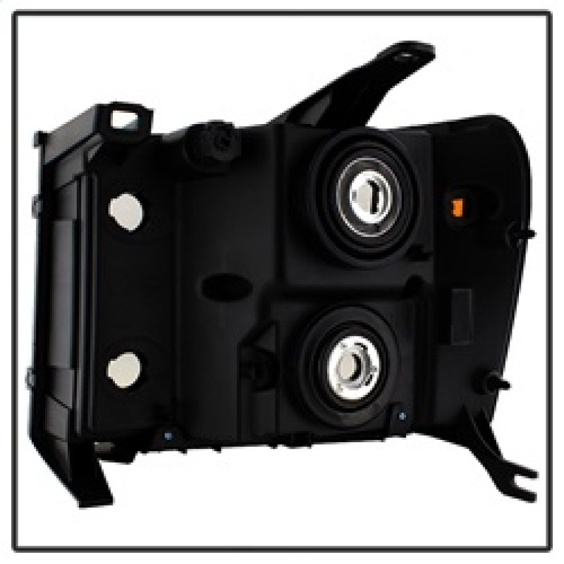 Spyder Xtune Crystal Headlights Black for 07-13 GMC Sierra
