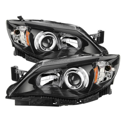 Spyder Xtune Headlights Black for 08-14 Wrx  w/ Halogen