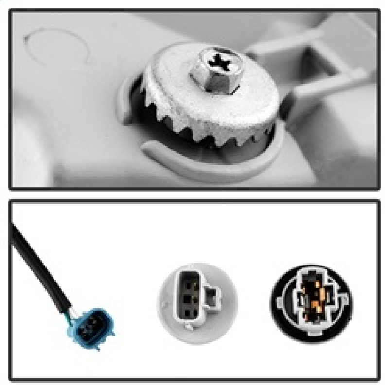 Spyder Xtune Headlights & Corner Lights Black for 05-06 Tundra Double Cab