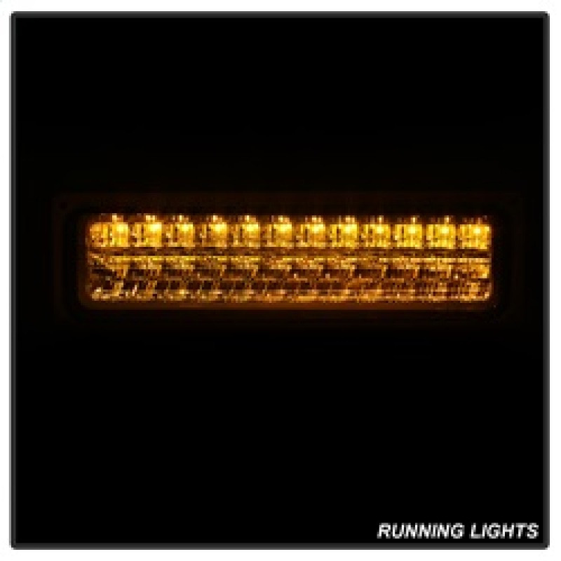 Spyder Xtune Corner/LED Bumper Headlights Chrome for 92-94 Blazer Full Size