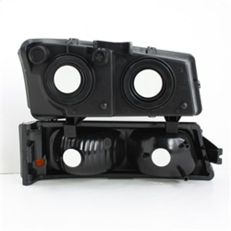 Xtune Crystal Headlights w/ Amber Lights Smoke for 03-06 Silverado 2500HD