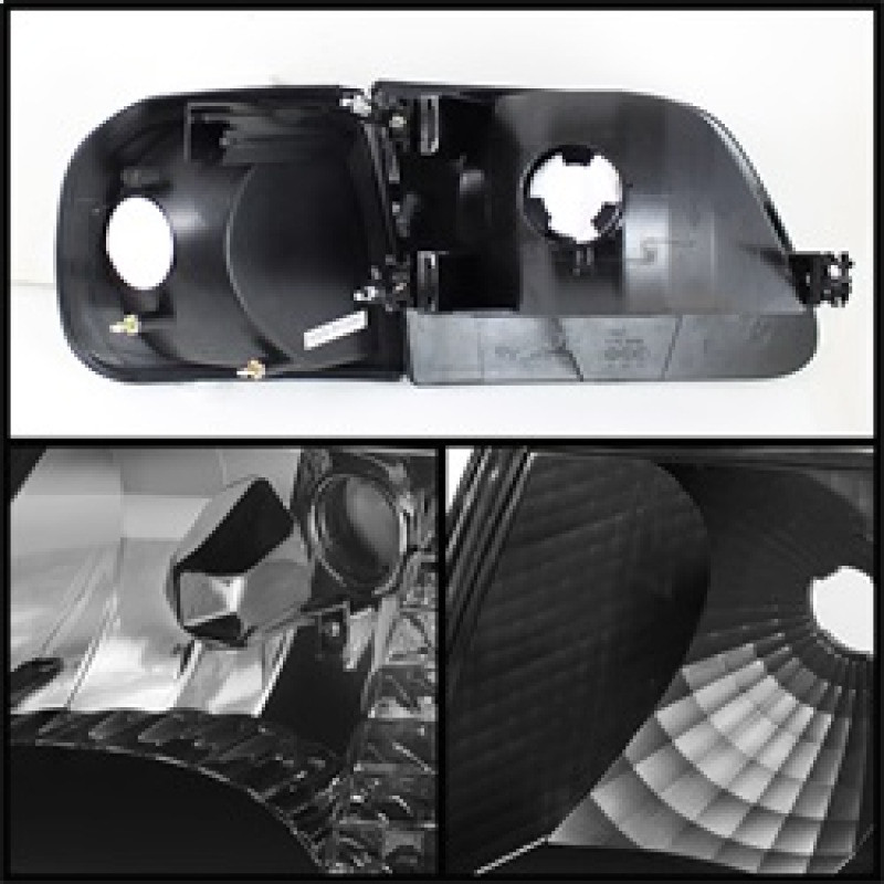 Xtune Crystal Headlights w/Corner Black for 97-03 Ford F150 / 97-02 Expedition