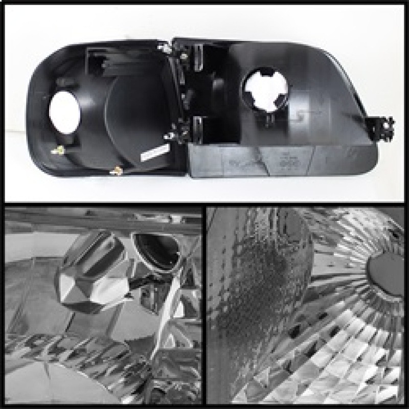 Xtune Crystal Headlights w/Corner Chrome for 97-03 Ford F150 / 97-02 Expedition