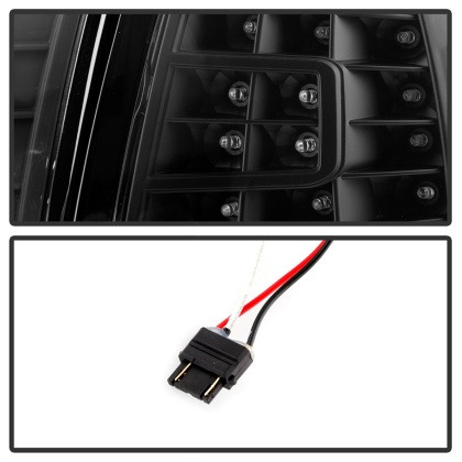 Xtune Crystal Headlights w/ Clear LED Corners Black for 97-03 Ford F150