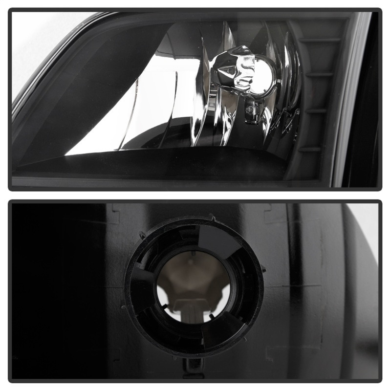 Xtune Crystal Headlights w/ Clear LED Corners Black for 97-03 Ford F150