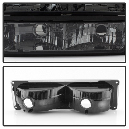 Xtune Headlights w/ Corner & Parking Lights 8pcs Smoked for 94-98 Suburban