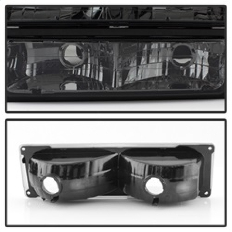 Xtune Headlights w/ Corner & Parking Lights 8pcs Smoked for 94-98 Suburban