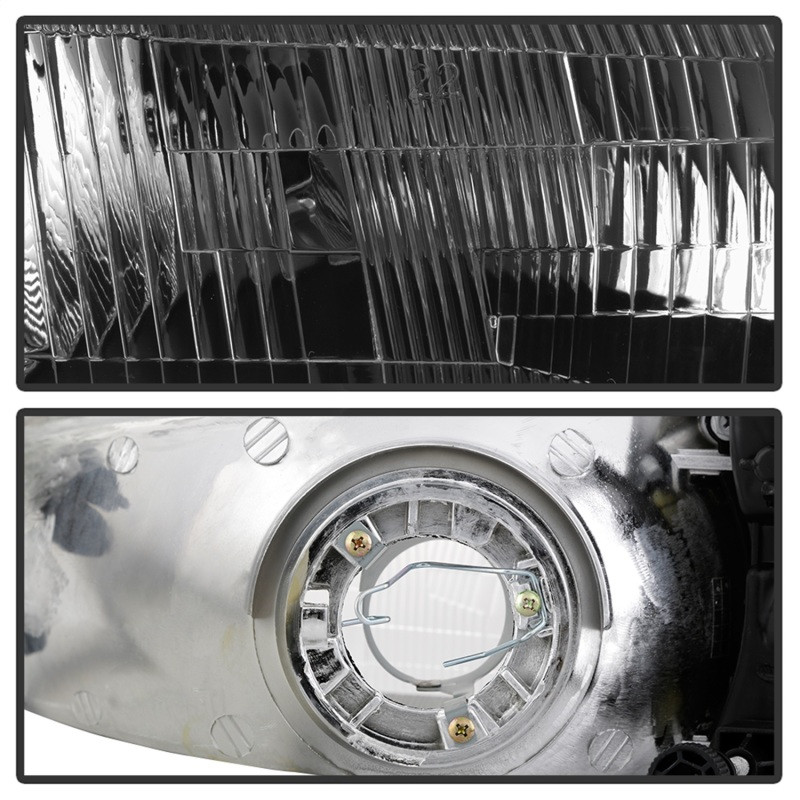 Spyder xTune 4pc Headlights w/Corner Lights - Black for 97-99 Toyota Camry