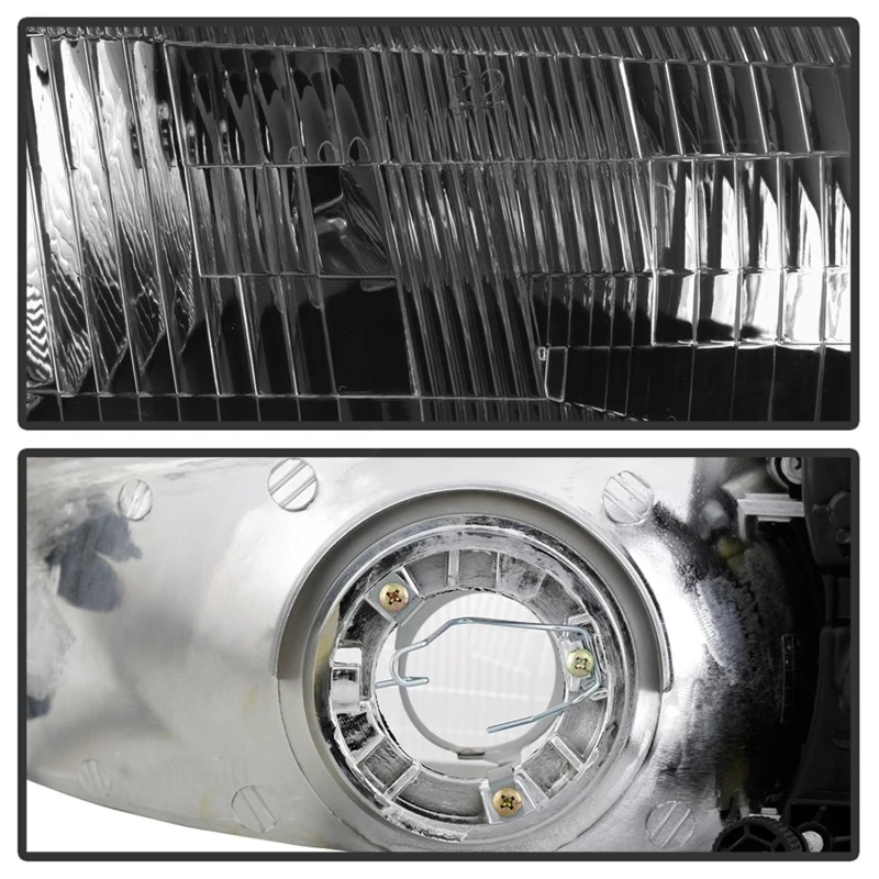 Spyder xTune 4pc Headlights w/Corner Lights - Black for 97-99 Toyota Camry