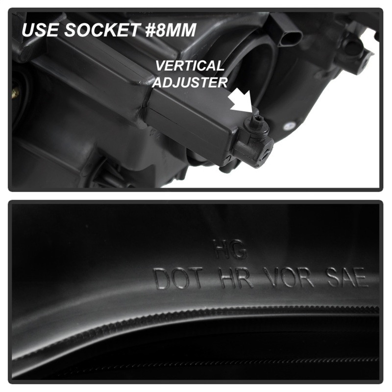 Spyder xTune Headlights - Black for 11-17 Dodge Grand Caravan