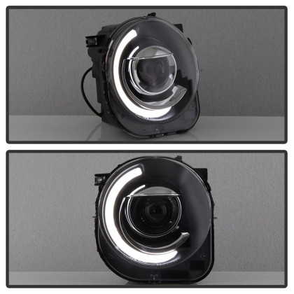 Spyder xTune Light Bar DRL Projector Headlights -Black for 15-17 Jeep Renegade