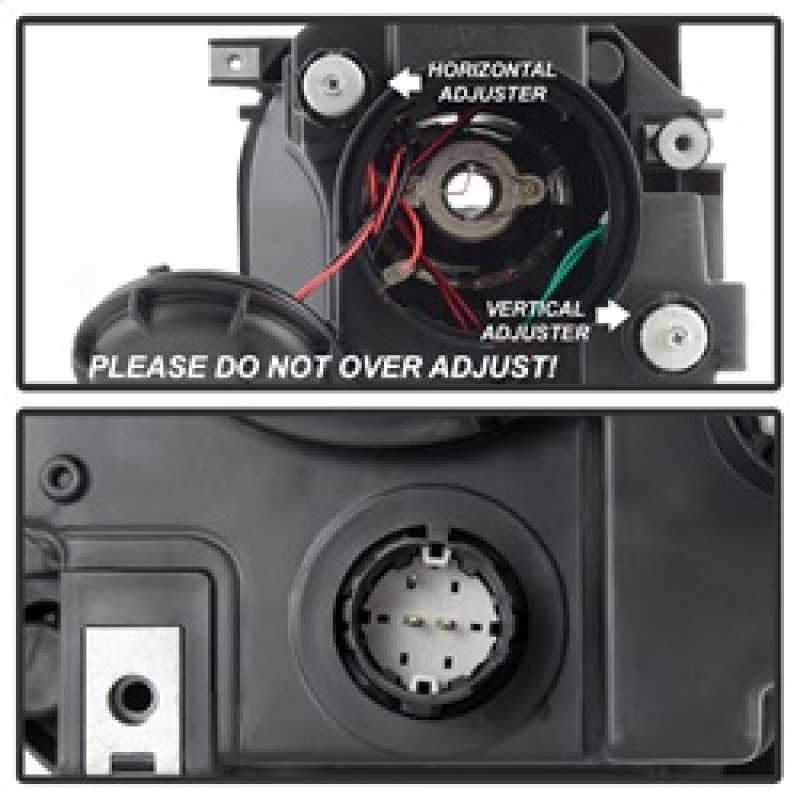 Spyder xTune Light Bar DRL Projector Headlights -Black for 15-17 Jeep Renegade