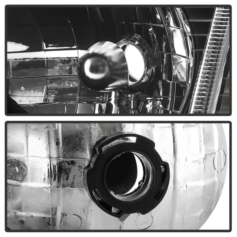 Spyder xTune 4pc Headlights w/Corner - Black for 01-03 Ford Explorer Sport