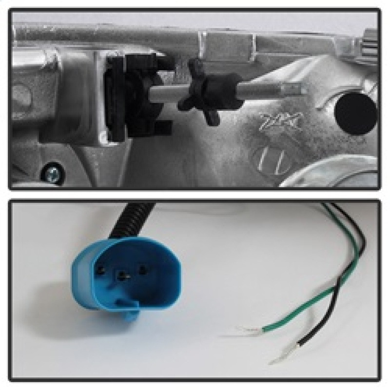 Spyder Light Bar Projector Headlights - Blk for 97-03 Ford F-150