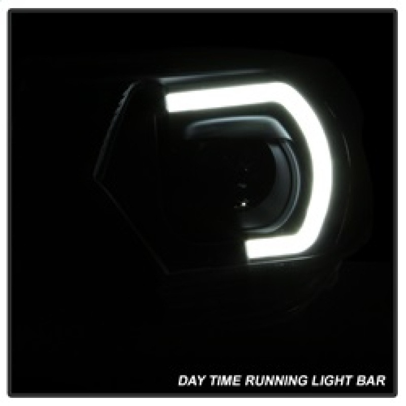 Spyder xTune Headlights - Light Bar DRL - Black for 12-15 Toyota Tacoma