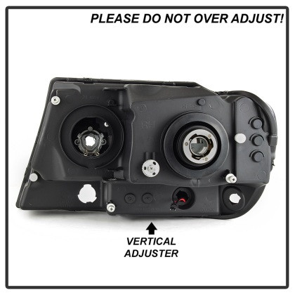 Spyder Projector Headlights - Light Bar DRL LED - Black for 99-04 Grand Cherokee