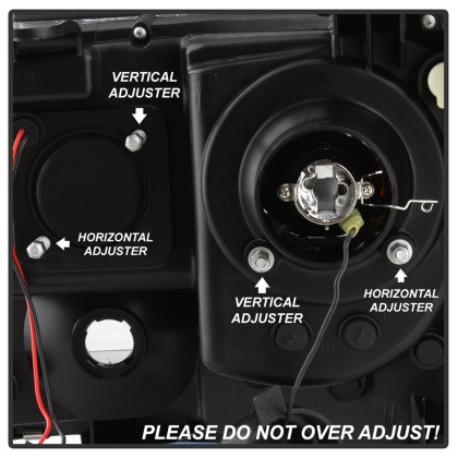 Spyder Projector Headlights - Light Bar DRL - Black for 05-11 Toyota Tacoma