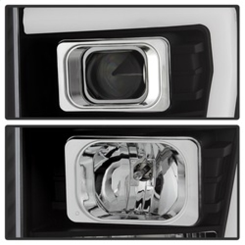 Spyder V2 Projector Headlights - Black for 11-16 Ford F-250 Super Duty